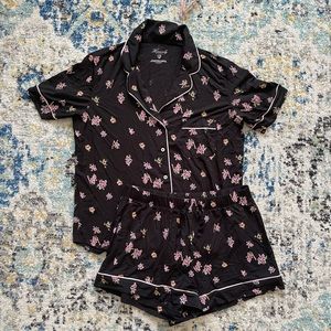 Victoria’s Secret Rose Print Modal Short PJ Set